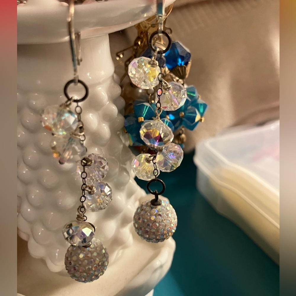 Elegant Swarovski Crystal Drop Earrings - Picture 6 of 15